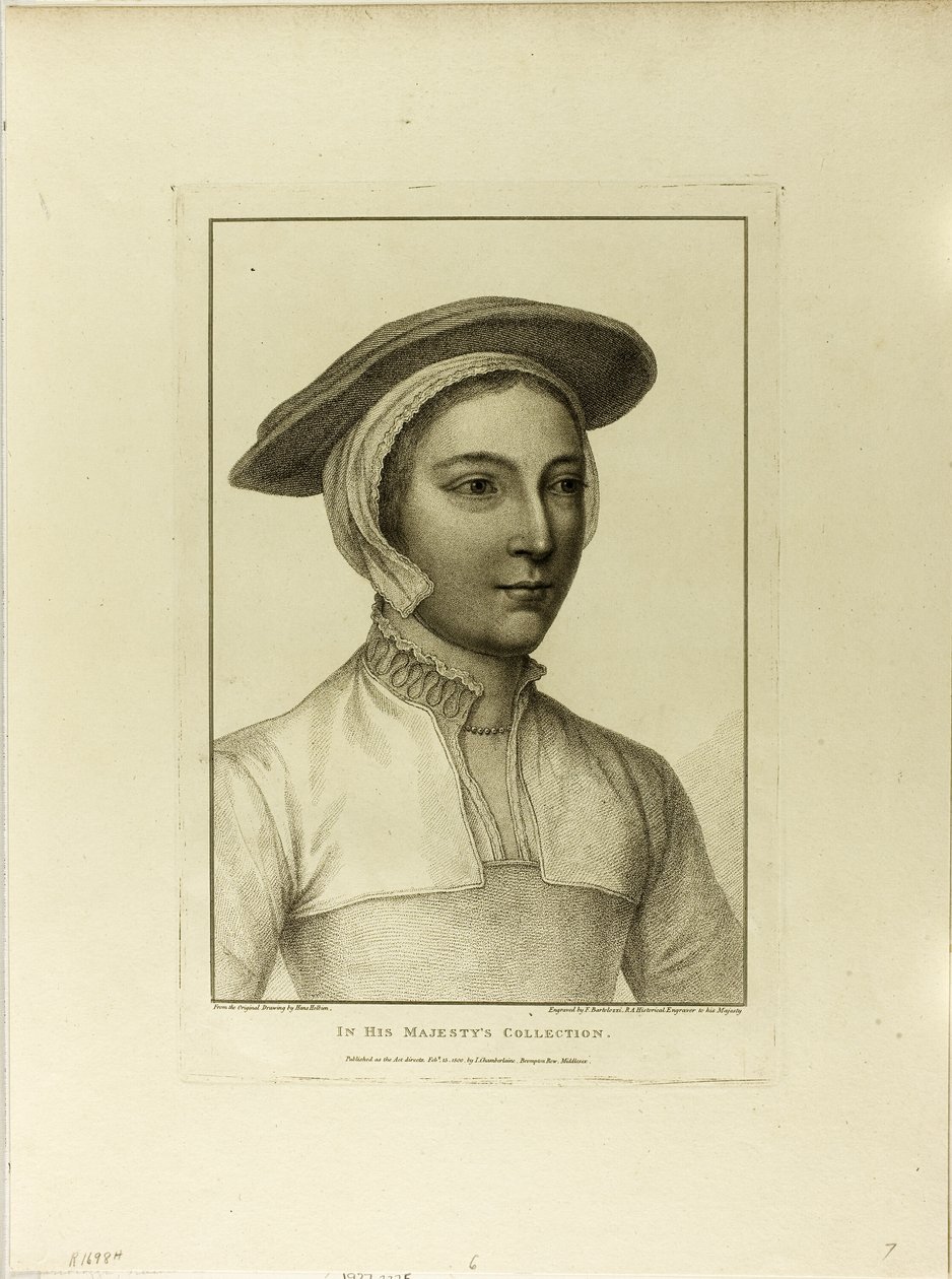 Porträt einer jungen Frau von Francesco Bartolozzi
