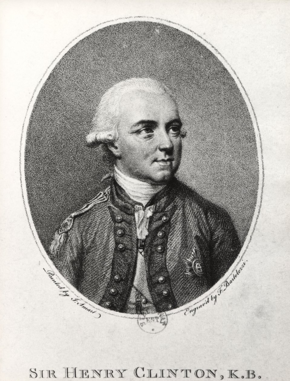 Sir Henry Clinton (1730-95) (Stich) von Francesco Bartolozzi