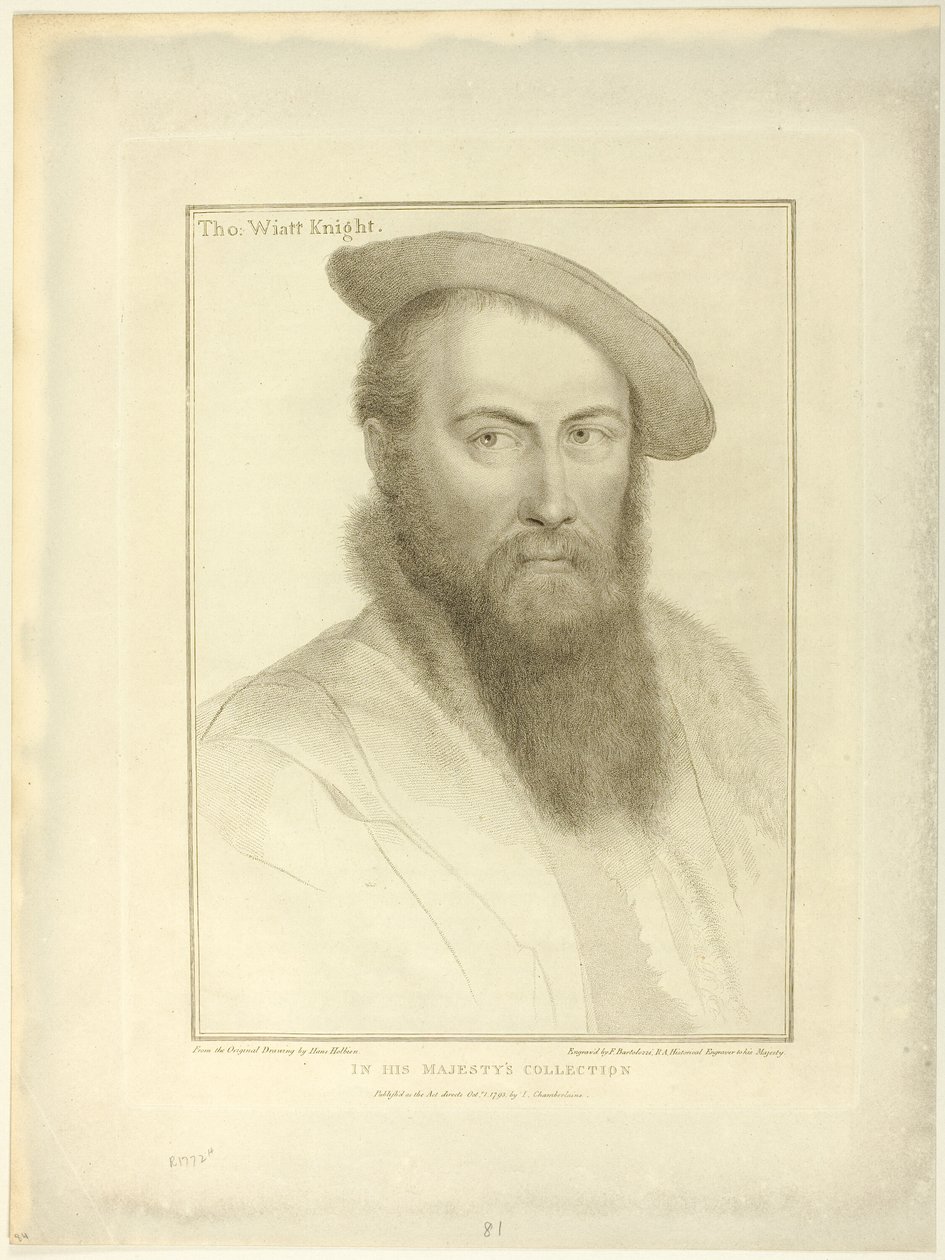 Sir Thomas Wyatt von Francesco Bartolozzi