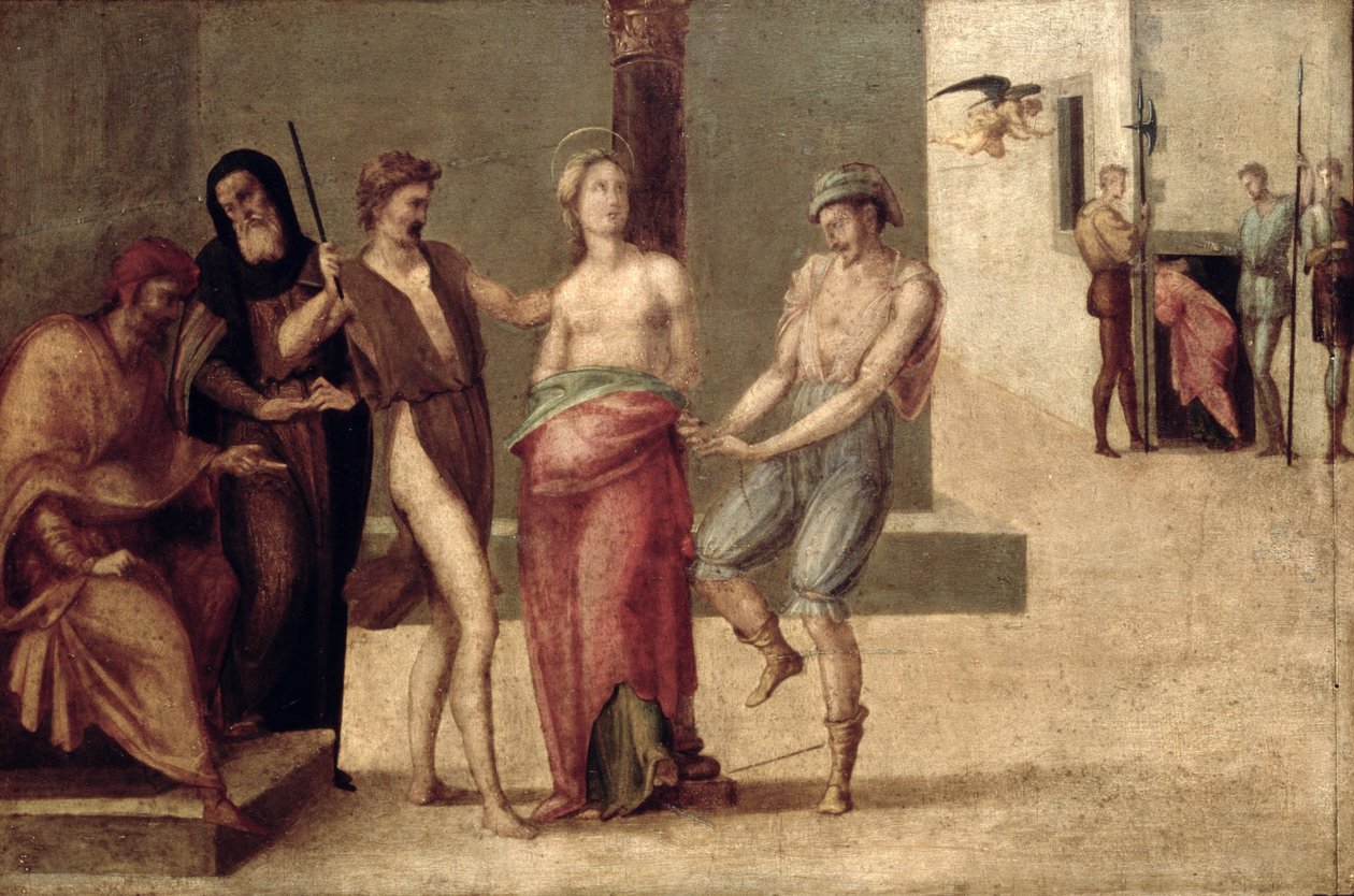 Das Martyrium der hl. Agnes von Francesco Granacci