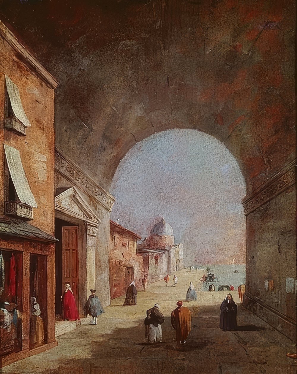 Venezianische Szenerie von Francesco Guardi