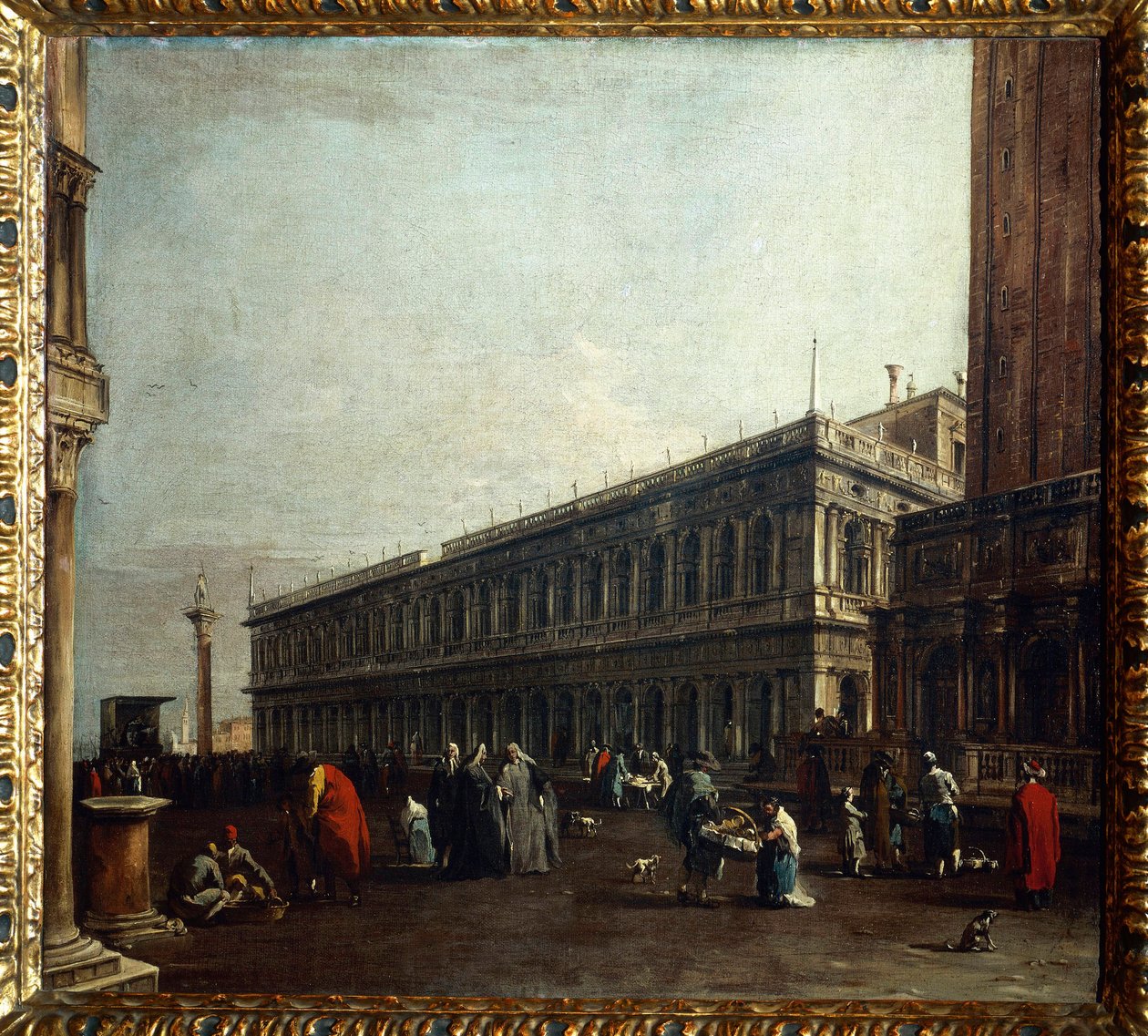 Blick auf die Piazzetta von Francesco Guardi