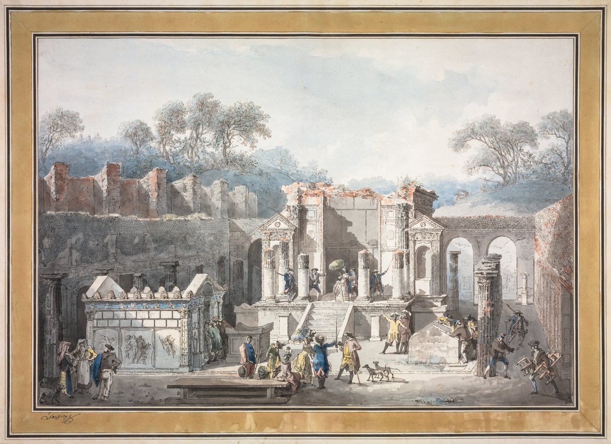 Der Tempel der Isis in Pompeji, 1788 von Francesco Piranesi
