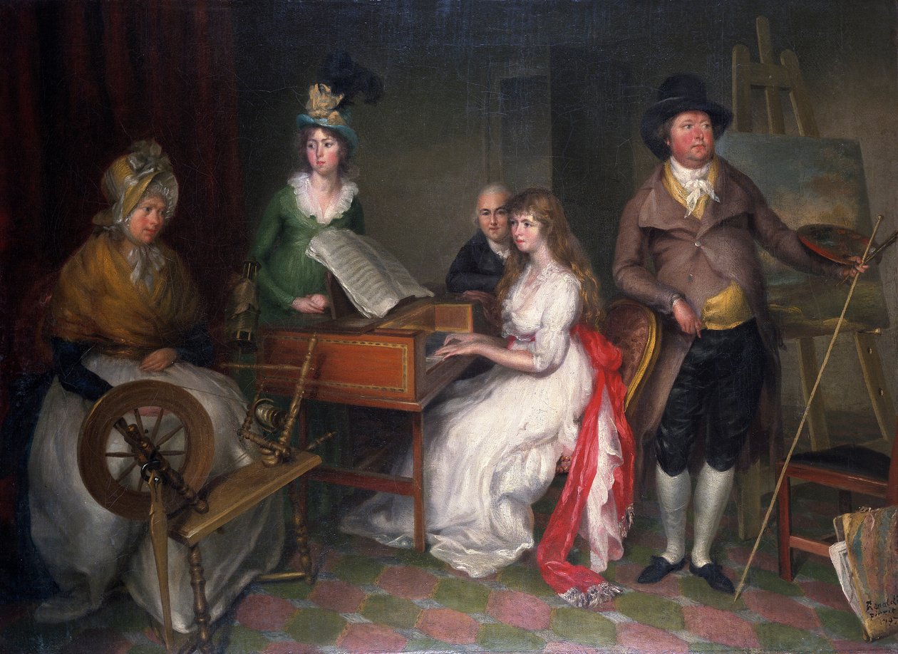 Thomas Jones, 1742-1803 und seine Familie, 1797 von Francesco Renaldi
