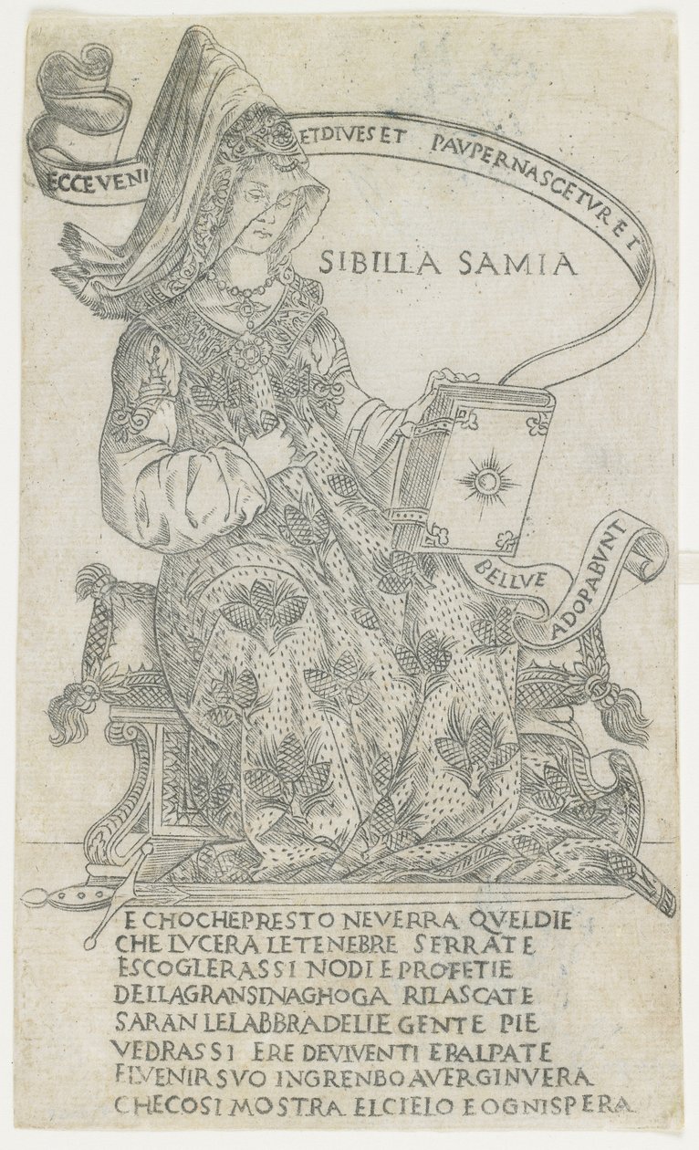 Die Samische Sibylle: Breite Manier, 1485-1500 von Francesco Rosselli