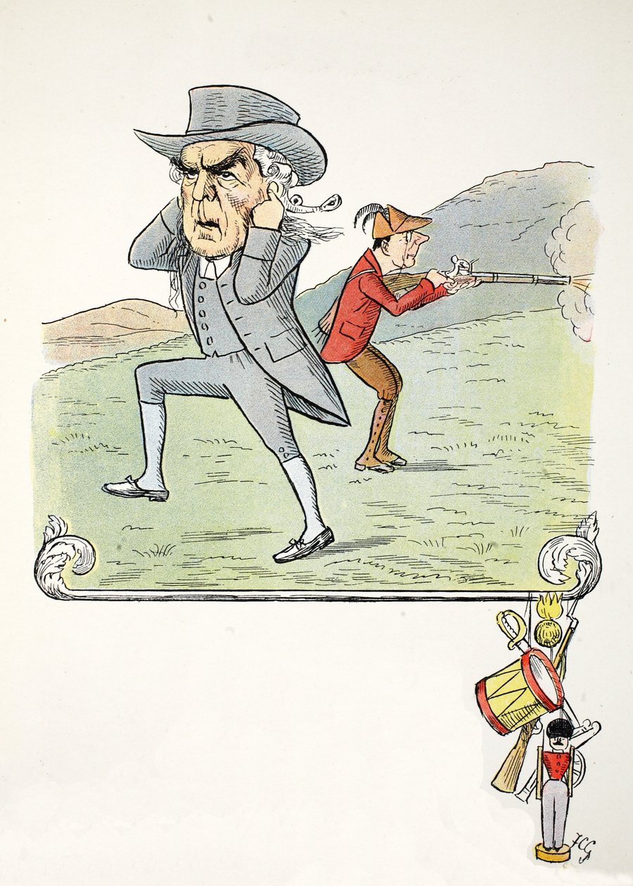 Ein seltsames C, Illustration aus Das Struwwelpeter Alphabet, Vers von Harold Begbie von Francis Carruthers Gould