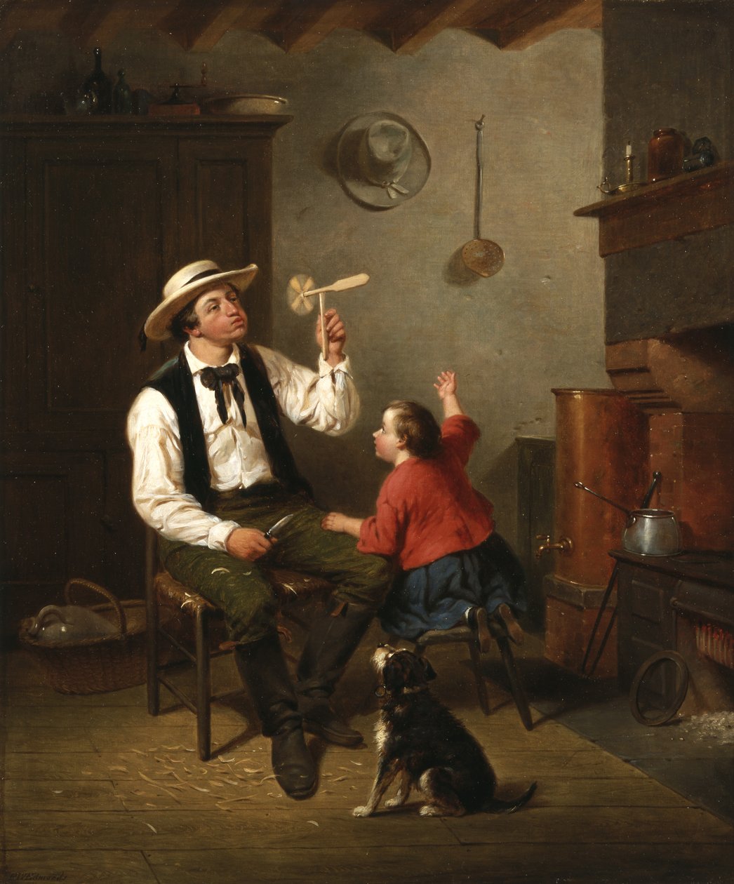 Die Windmühle, 1858 von Francis William Edmonds