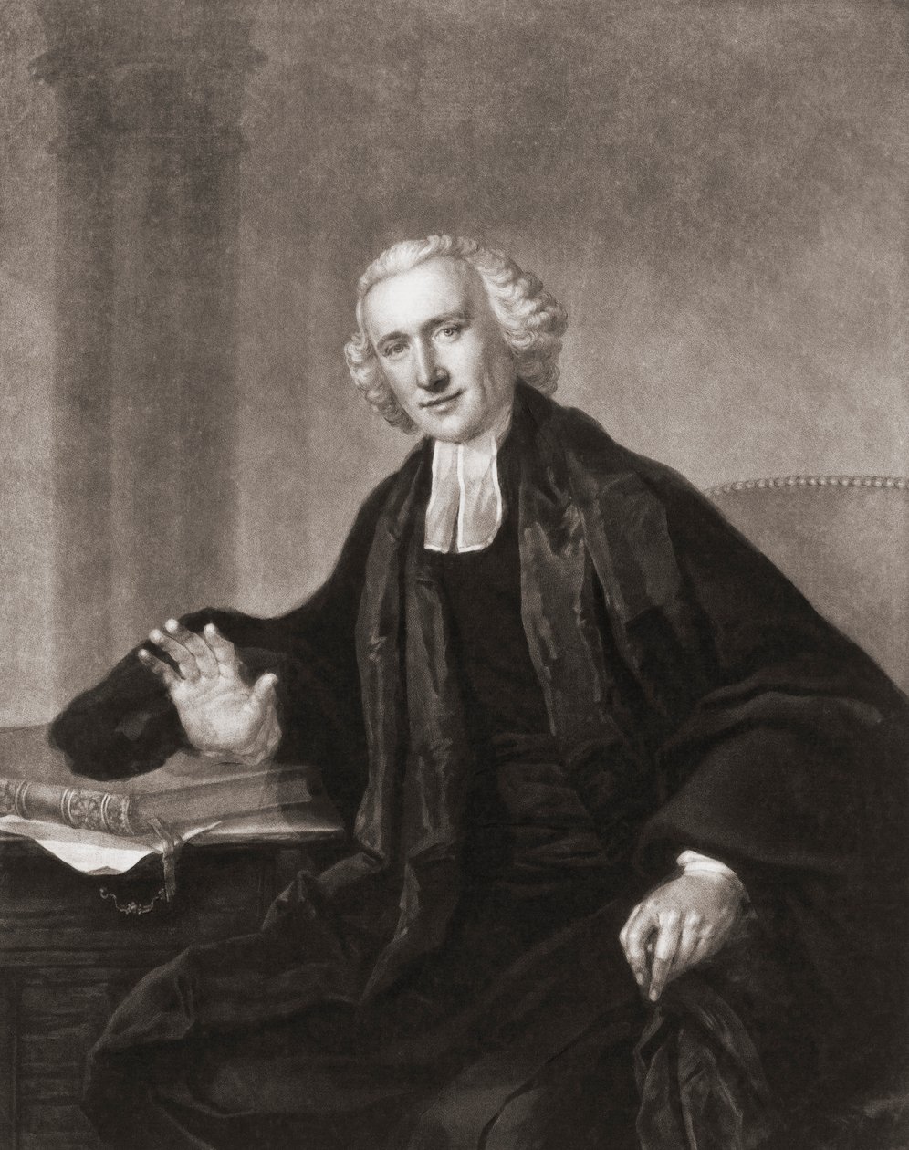 William Romaine. Porträt von Francis (after) Cotes