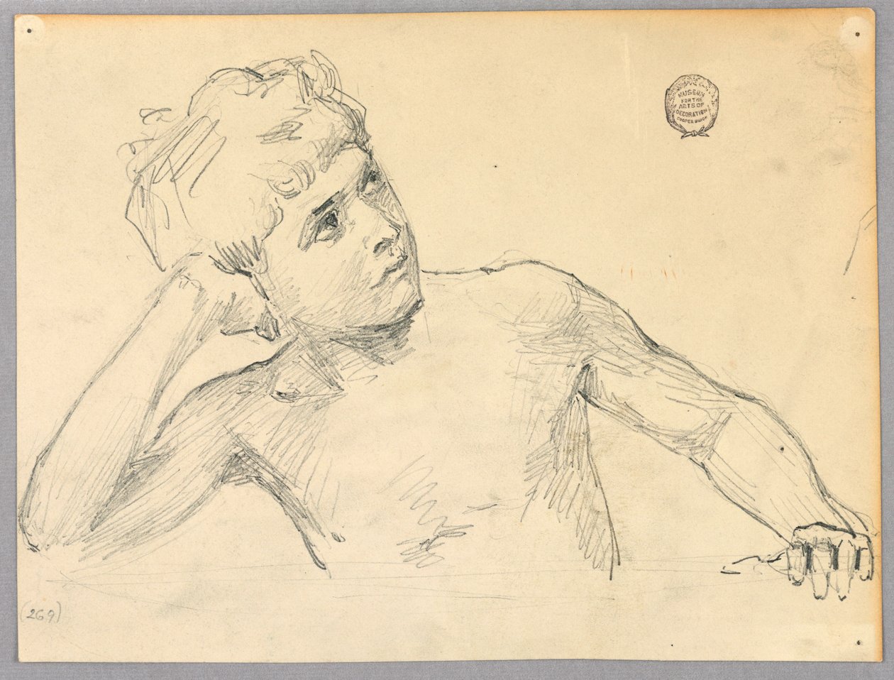 Figurenstudie von Francis Augustus Lathrop