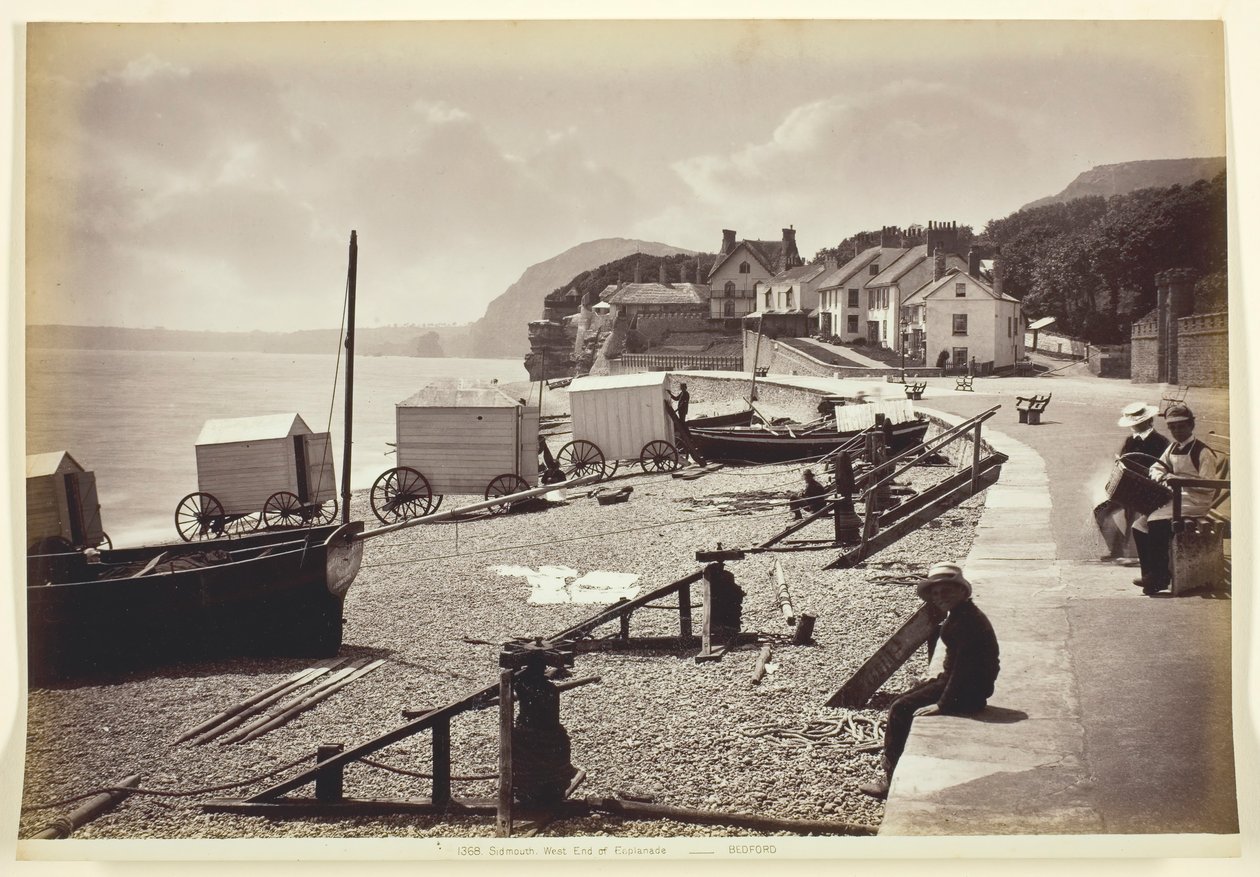 Sidmouth, westlich der Esplanade, 1860-94 von Francis Bedford