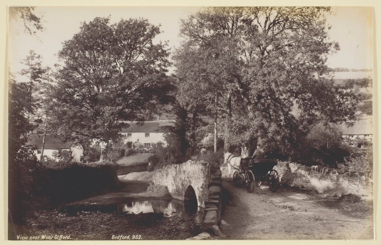 Ansicht in der Nähe von Wear Gifford, 1860-94 von Francis Bedford