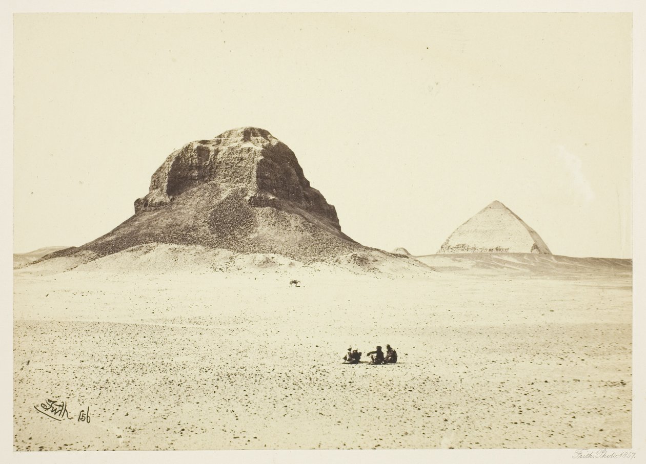 Die Pyramiden von Dahshoor von Francis Frith