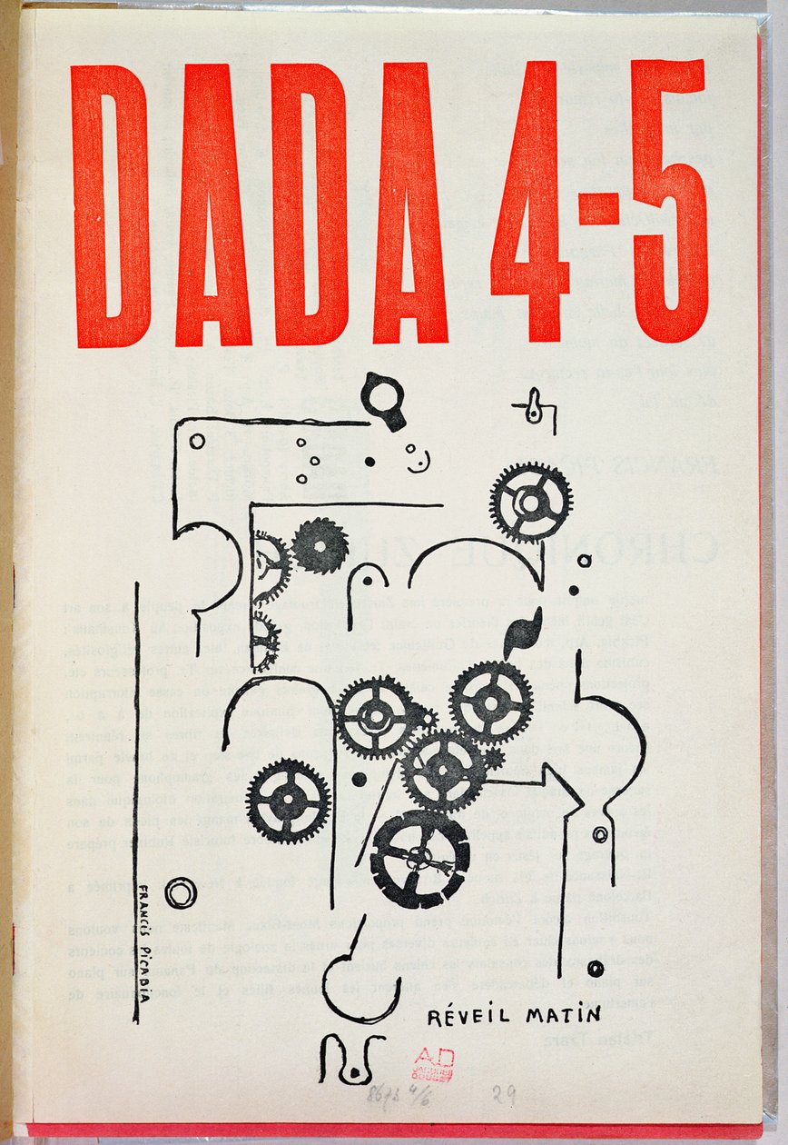 Dada 4-5, Titelbild der Zeitschrift von Francis Picabia