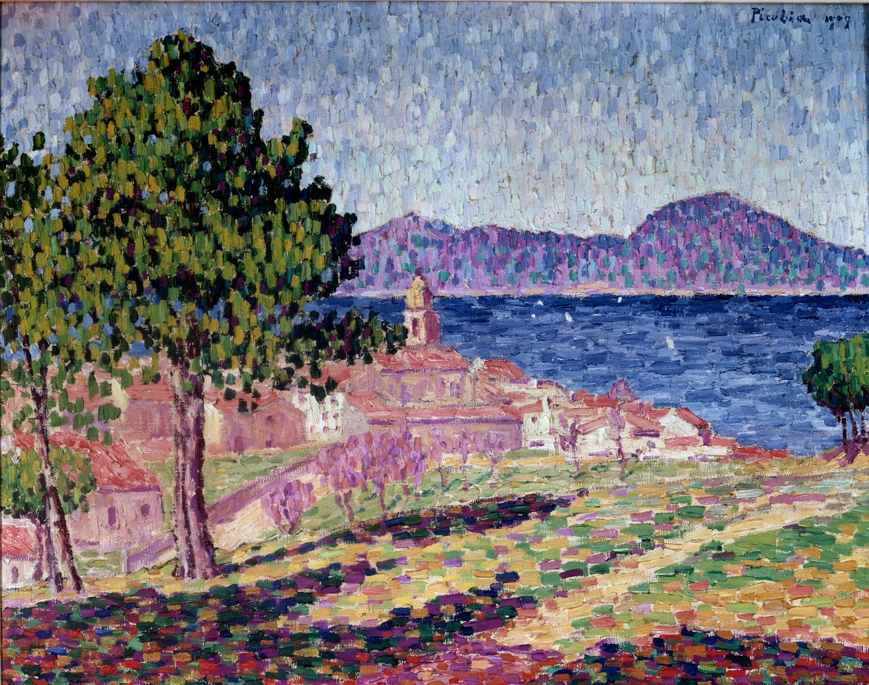 Blick auf Saint Tropez, die Zitadelle von Francis Picabia