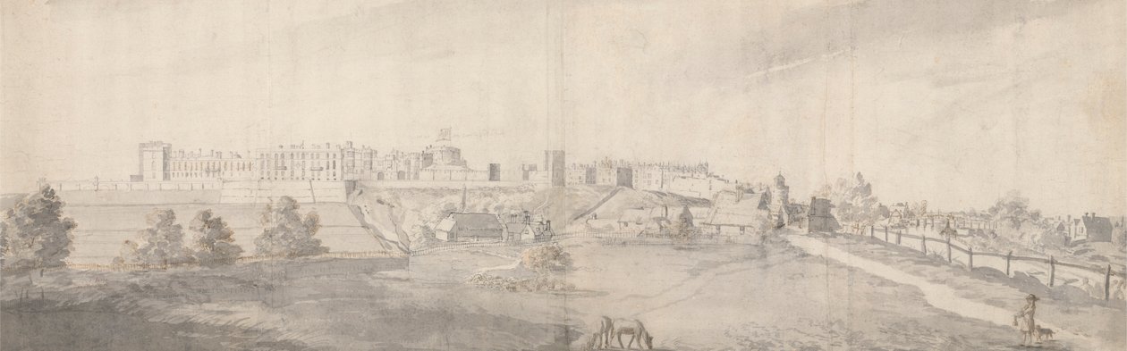 Weitläufige Ansicht von Windsor Castle von Francis Place