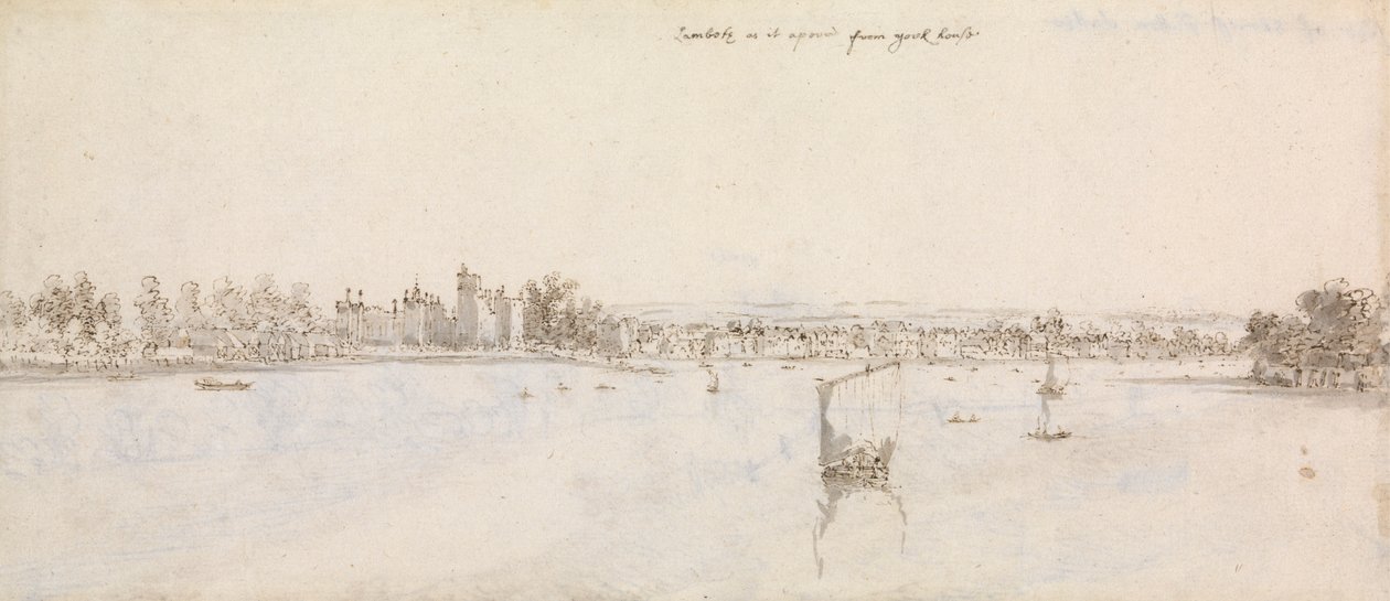 Lambeth vom York House von Francis Place