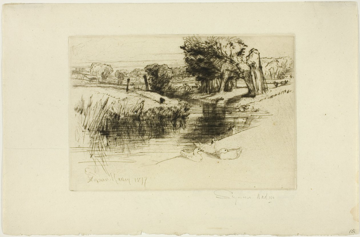 Ein Seitenarm von Francis Seymour Haden