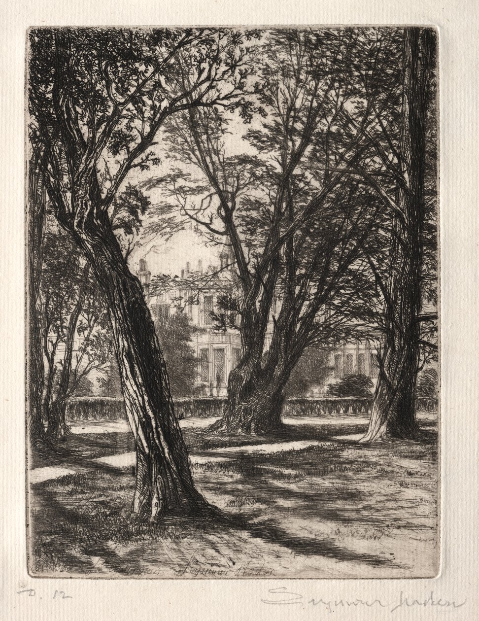 Kensington Gardens (Die kleine Platte) von Francis Seymour Haden