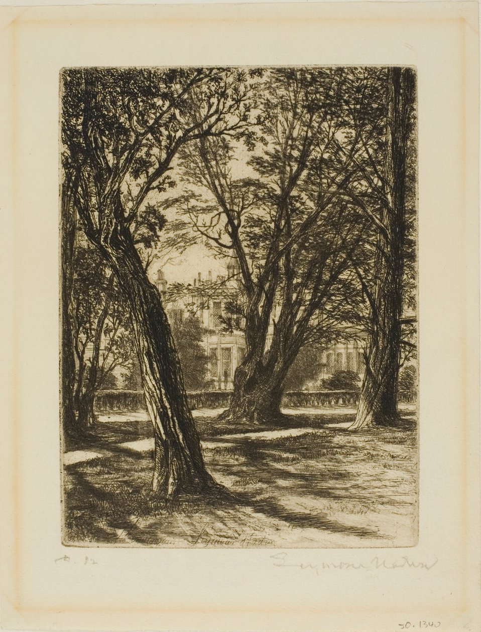 Kensington Gardens, Nr. I (kleine Platte) von Francis Seymour Haden