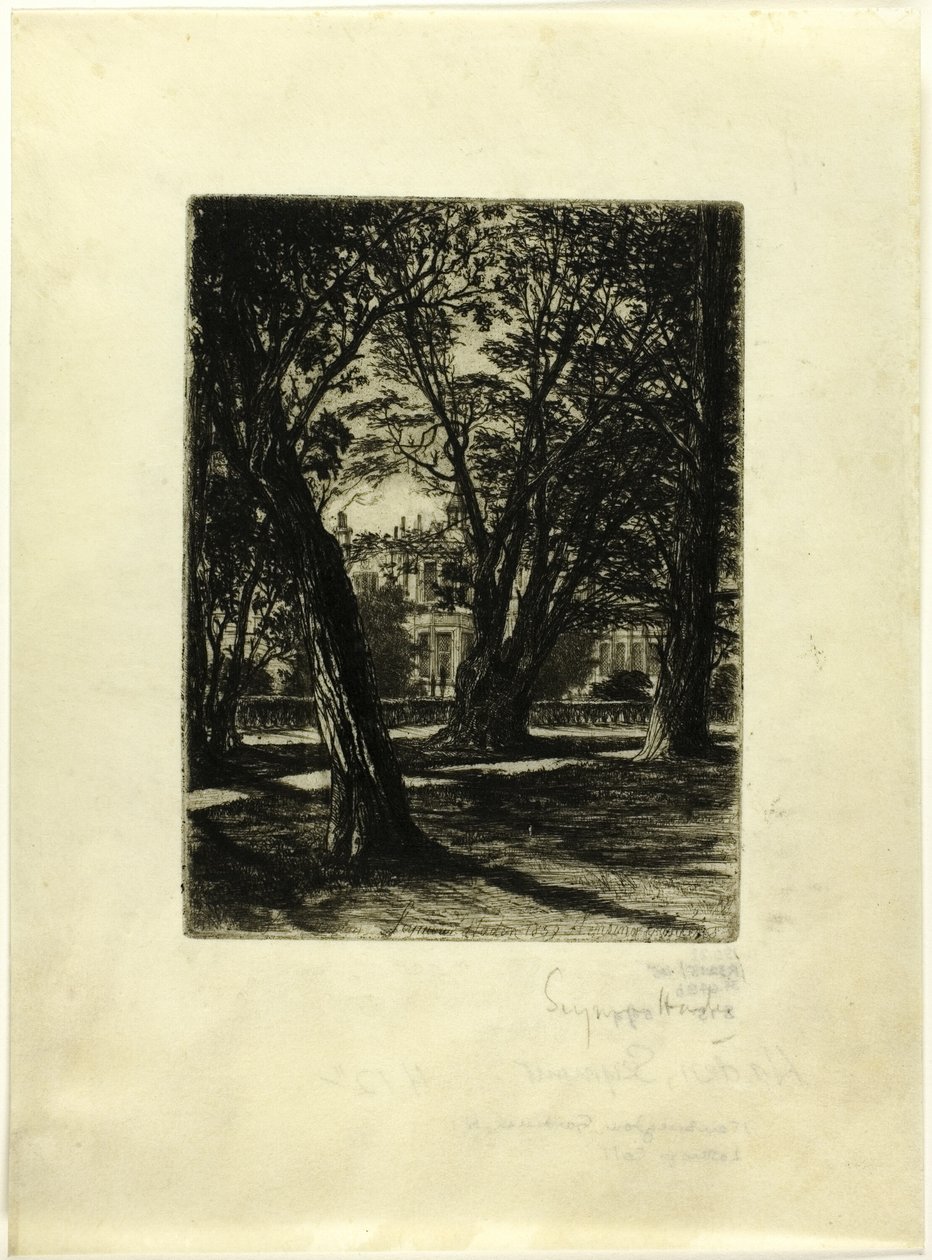 Kensington Gardens, Nr. I (kleine Platte) von Francis Seymour Haden