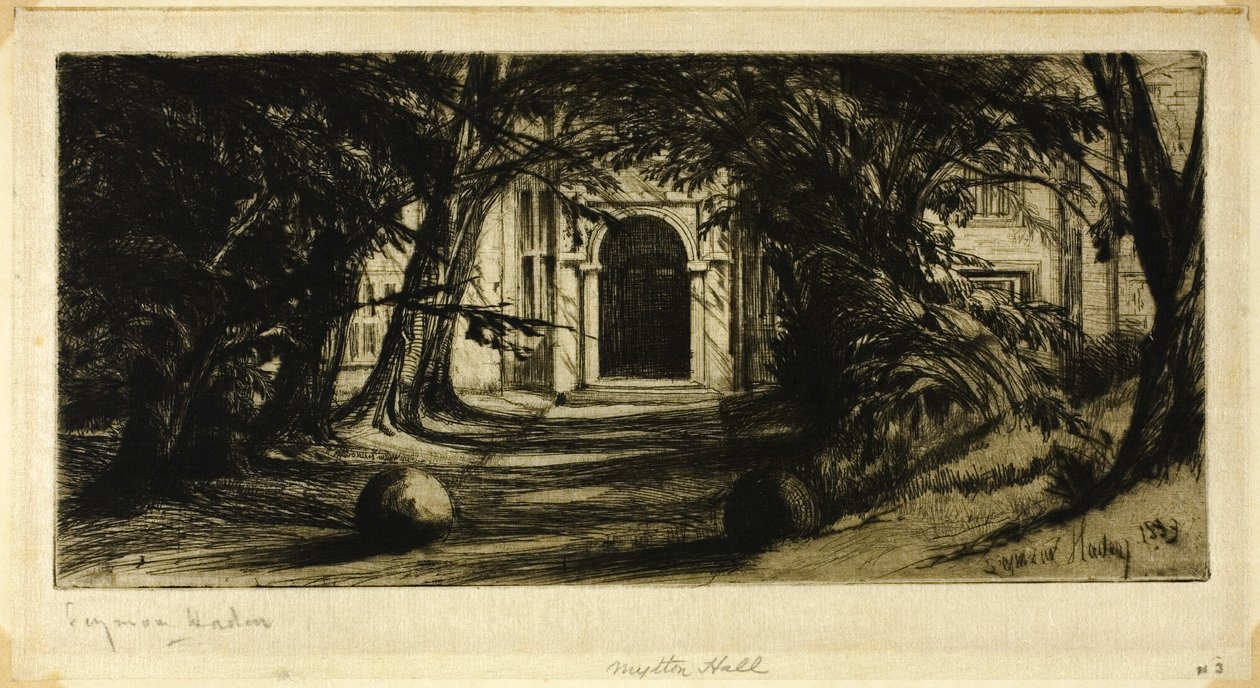 Mytton Hall von Francis Seymour Haden
