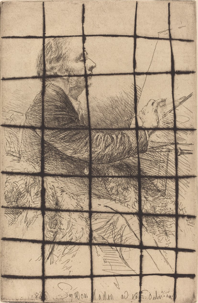 Selbstporträt am Staffelei von Francis Seymour Haden