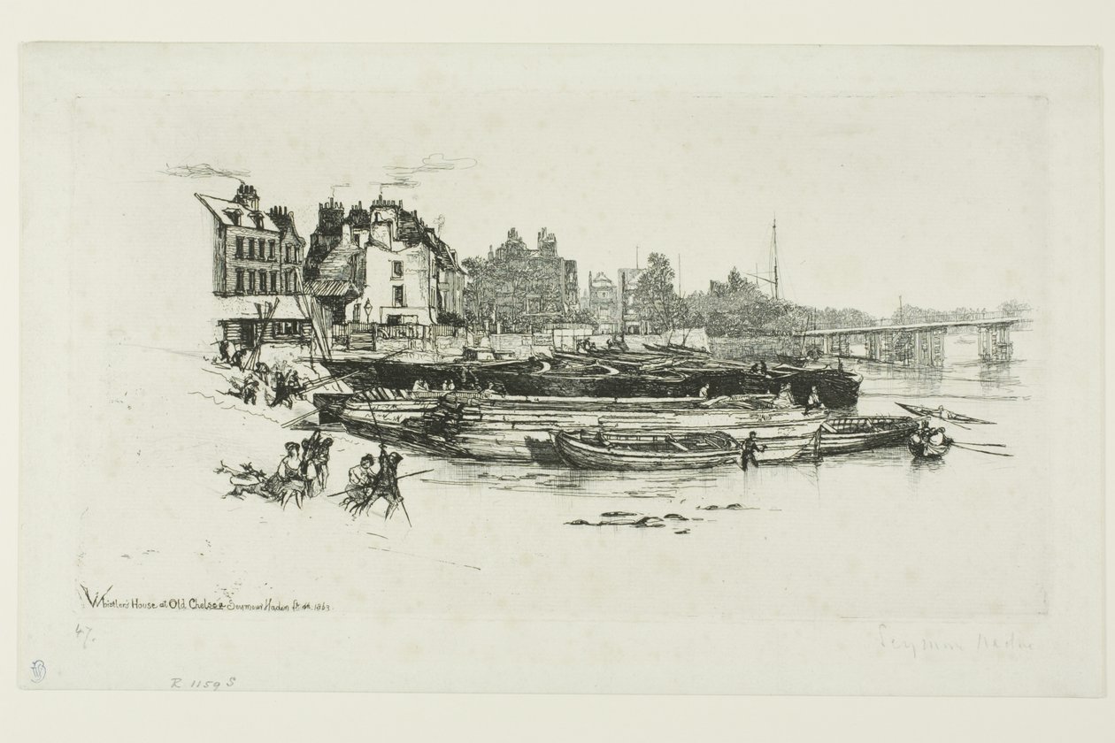 Whistlers Haus, Chelsea von Francis Seymour Haden