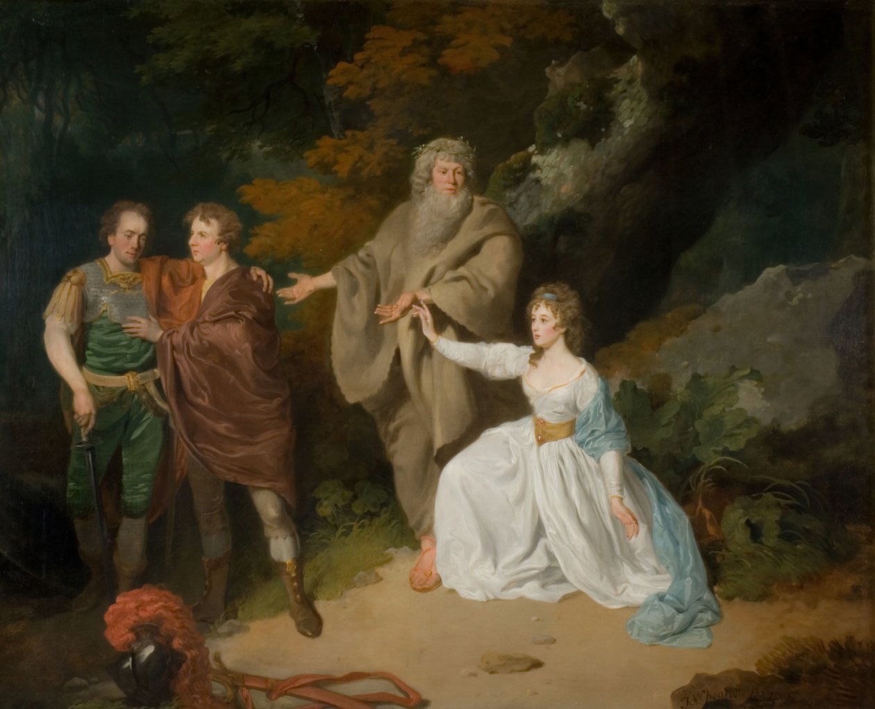 Eine Szene aus Shakespeares Der Sturm, 1787 von Francis Wheatley