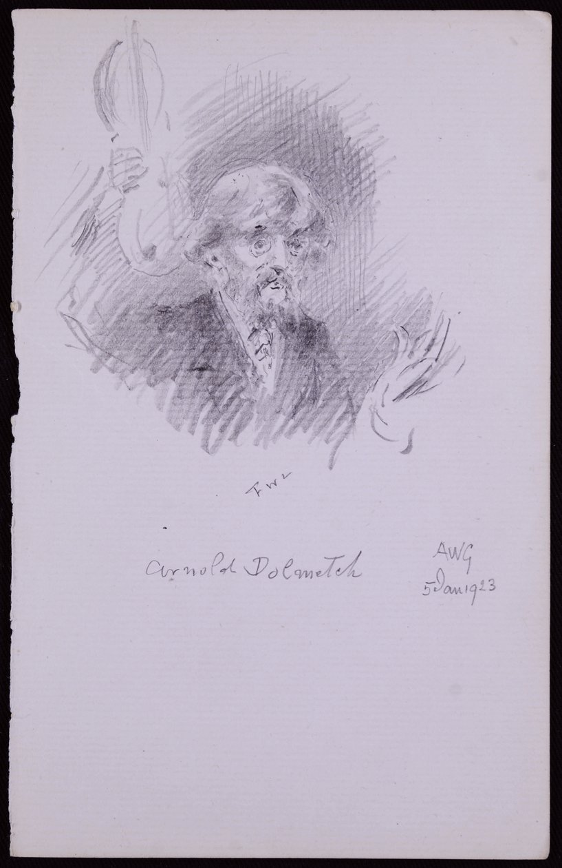 Porträt von Arnold Dolmetsch von Francis Wilfred Lawson