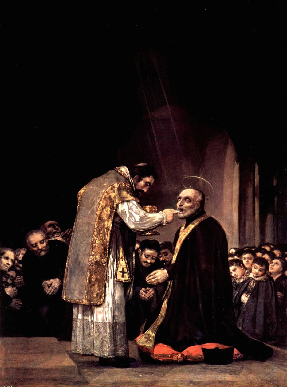 Die letzte Kommunion des Hl. Josef von Calasanza von Francisco de Goya