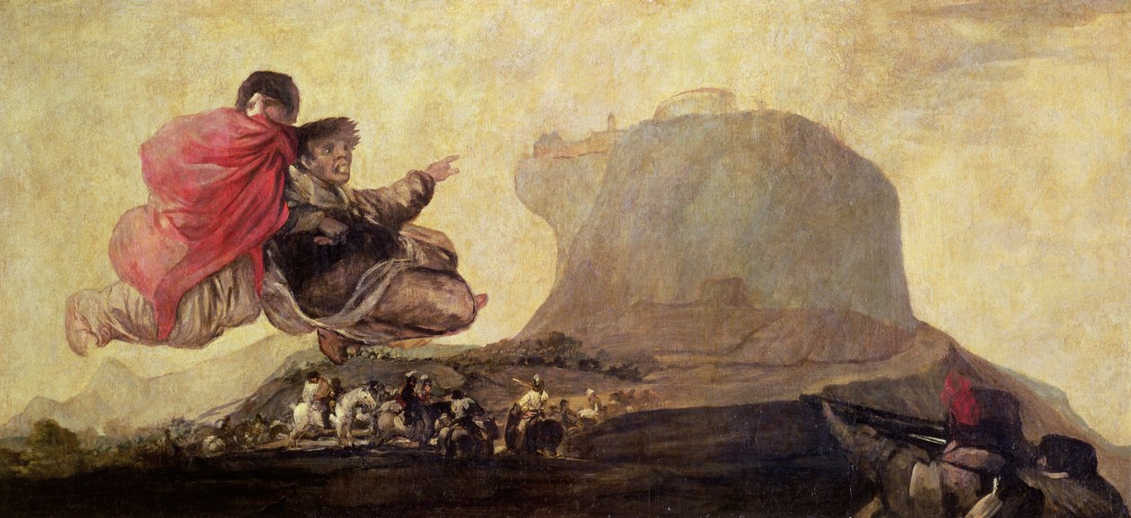 Fantastische Vision (Asmodeus) 1821-23 von Francisco de Goya