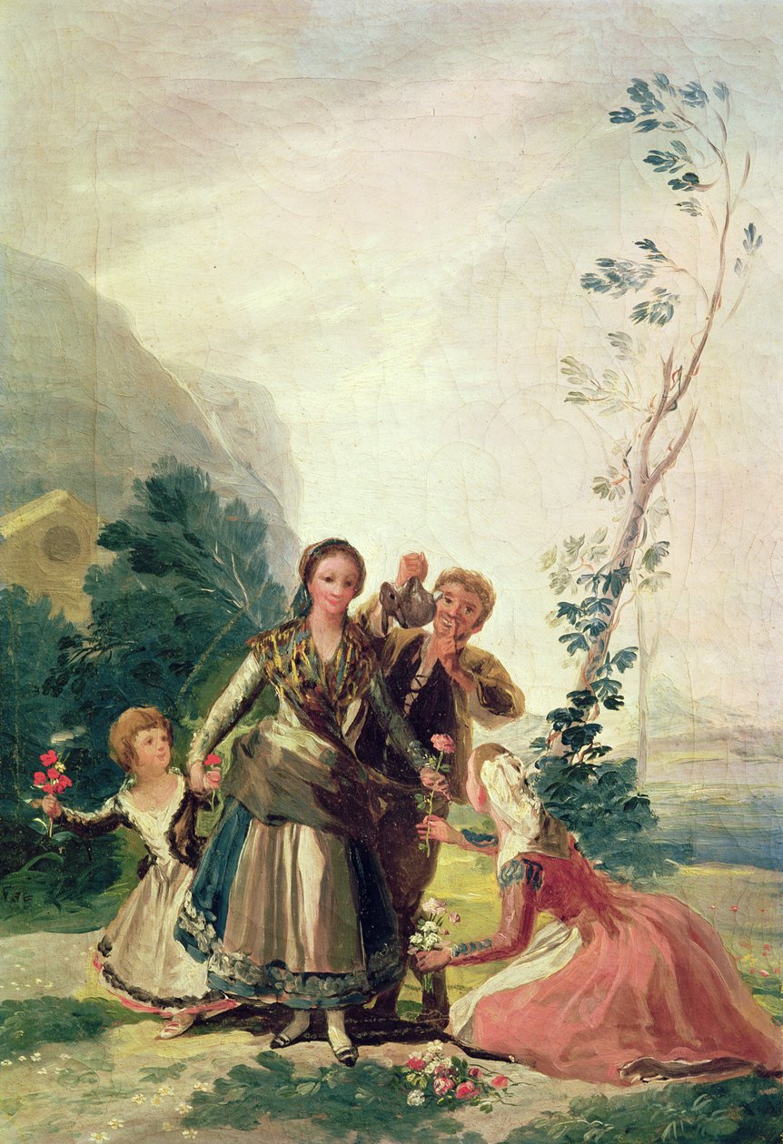 Frühling oder die Blumenverkäuferin, 1786 von Francisco de Goya