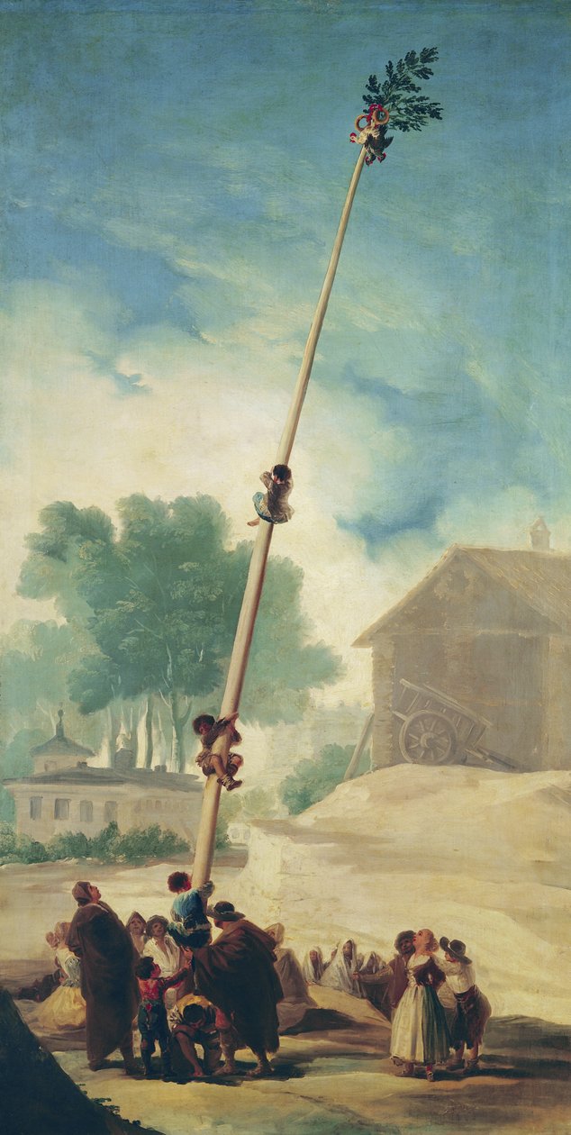 Der schmierige Pfahl, 1787 von Francisco de Goya