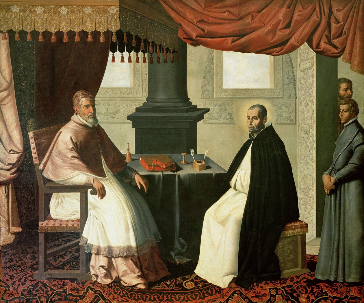 St. Bruno (1030-1101) und Papst Urban II. (ca. 1035-99) 1630-35 von Francisco de Zurbaran
