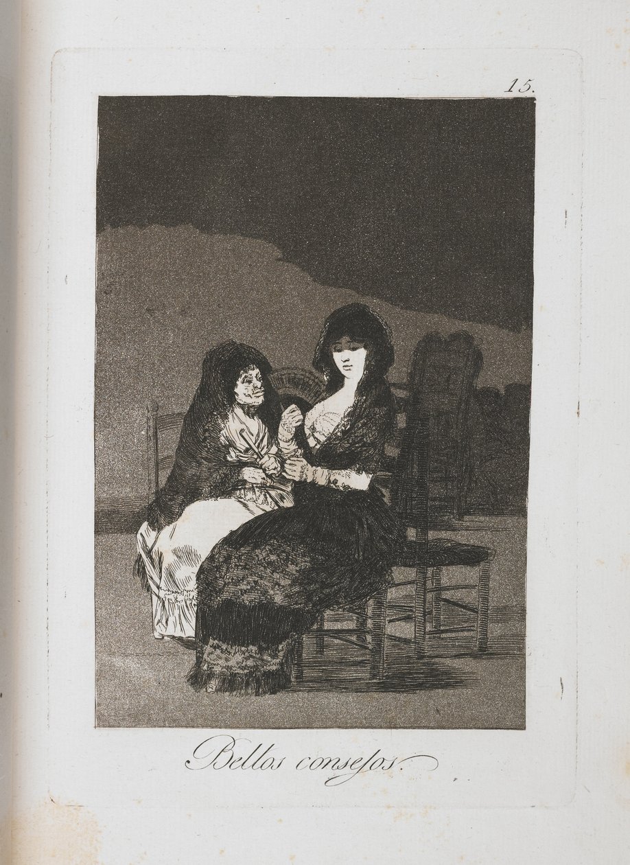 Platte aus Los Caprichos, 1797-1798 von Francisco de Goya