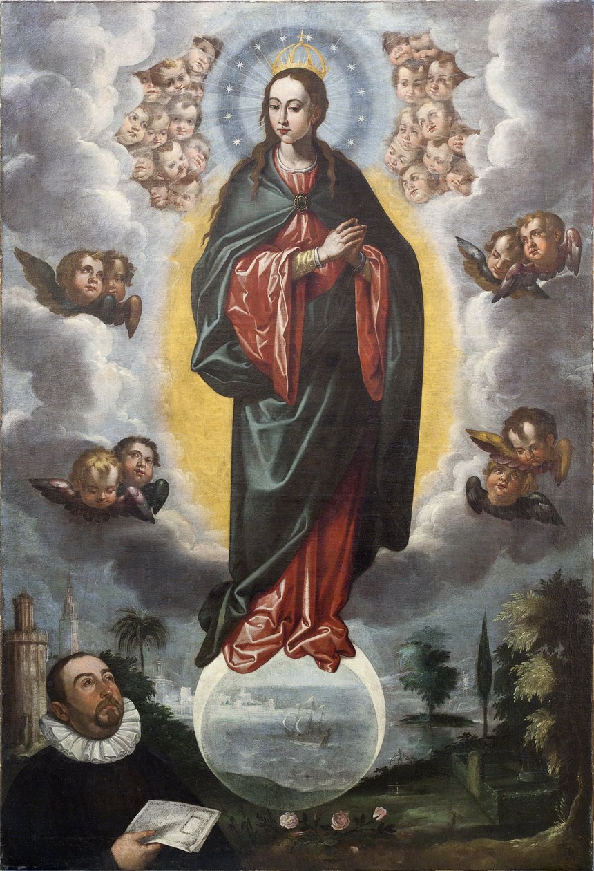Inmaculada mit Miguel del Cid von Francisco Pacheco