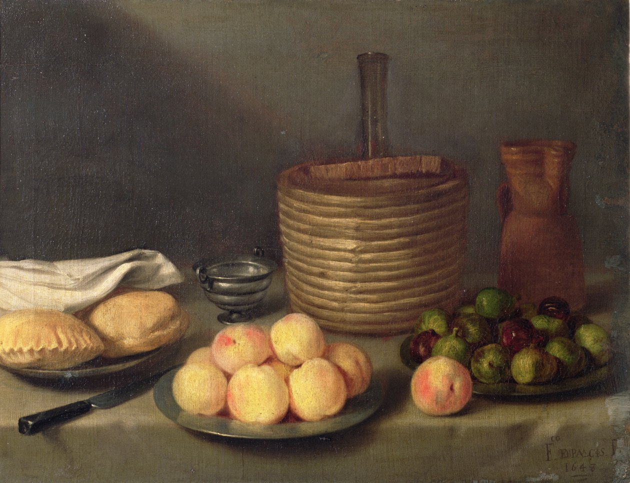 Stillleben mit Früchten, 1648 von Francisco Palacios