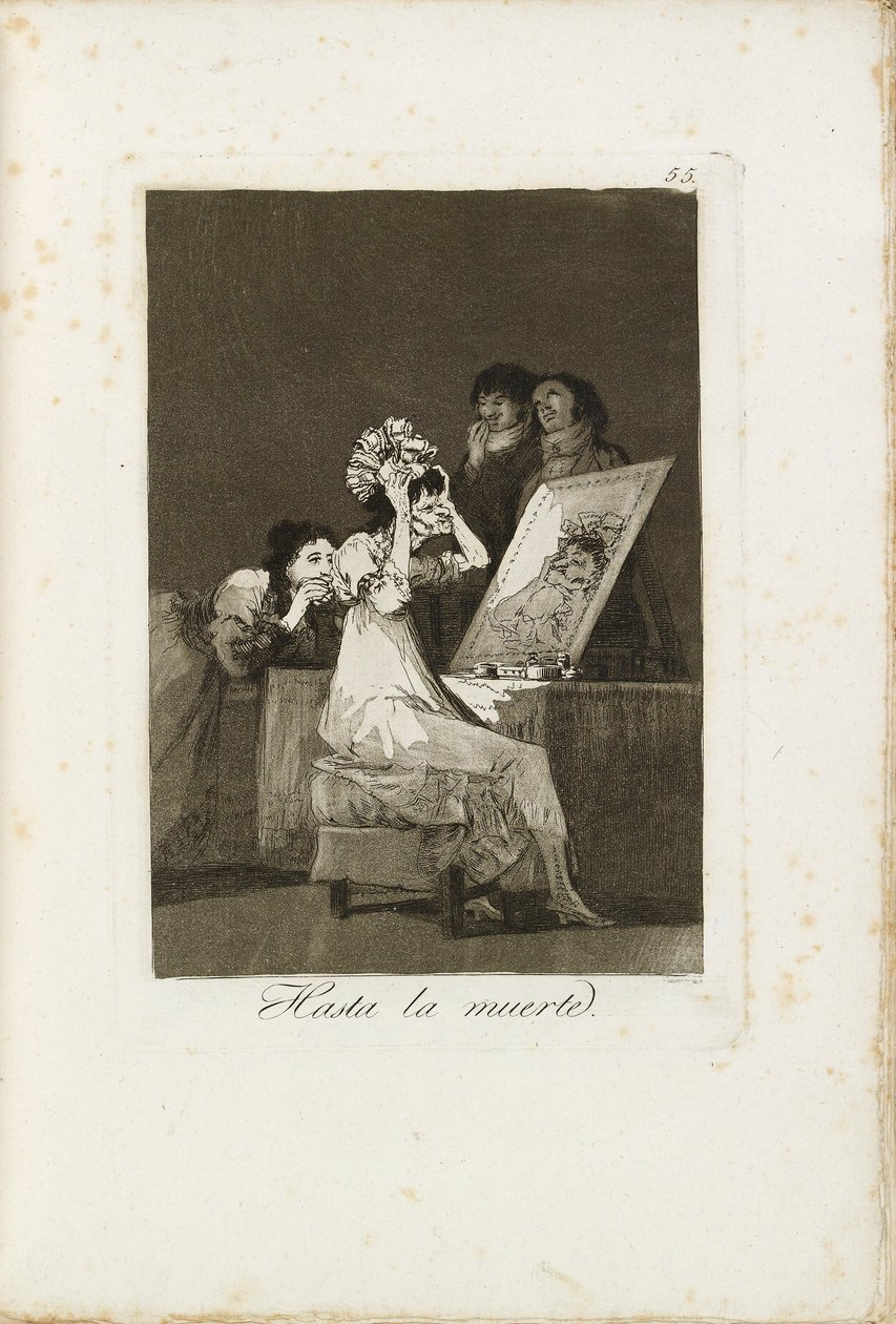 Hasta la muerte, 1799-1799 von Francisco de Goya