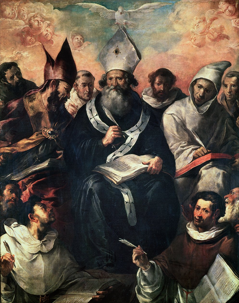 St. Basil diktiert seine Lehre von Francisco Herrera