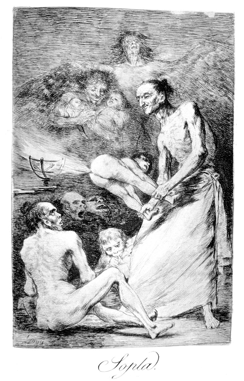 Blow, 1799 von Francisco de Goya