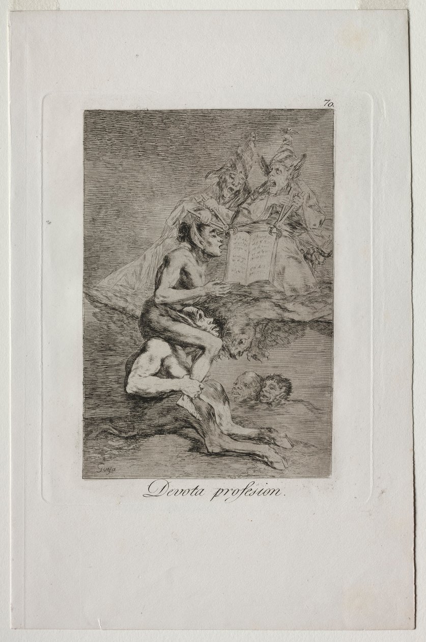 Caprichos: Fromme Berufung von Francisco de Goya