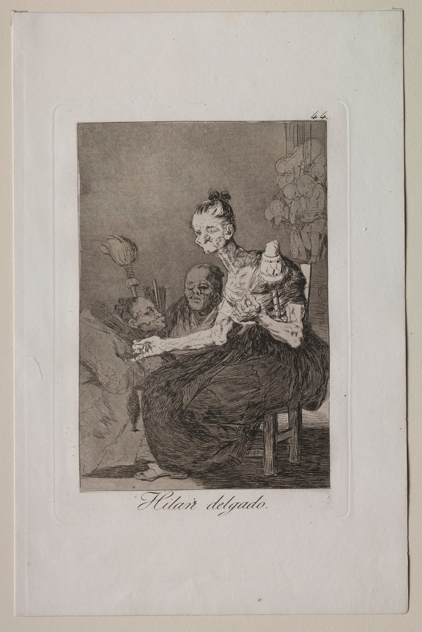 Caprichos: Sie spinnen fein von Francisco de Goya