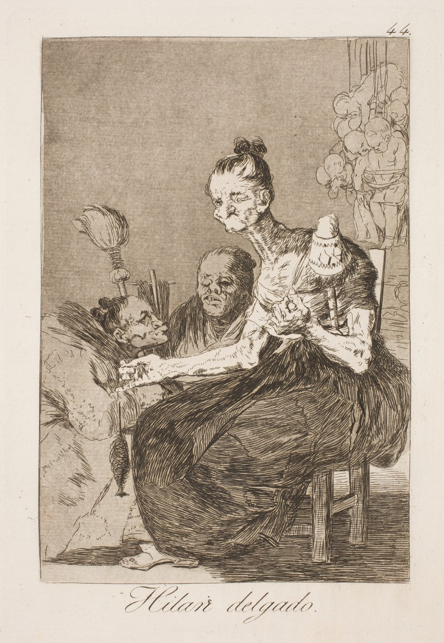 Sie spinnen schön von Francisco de Goya