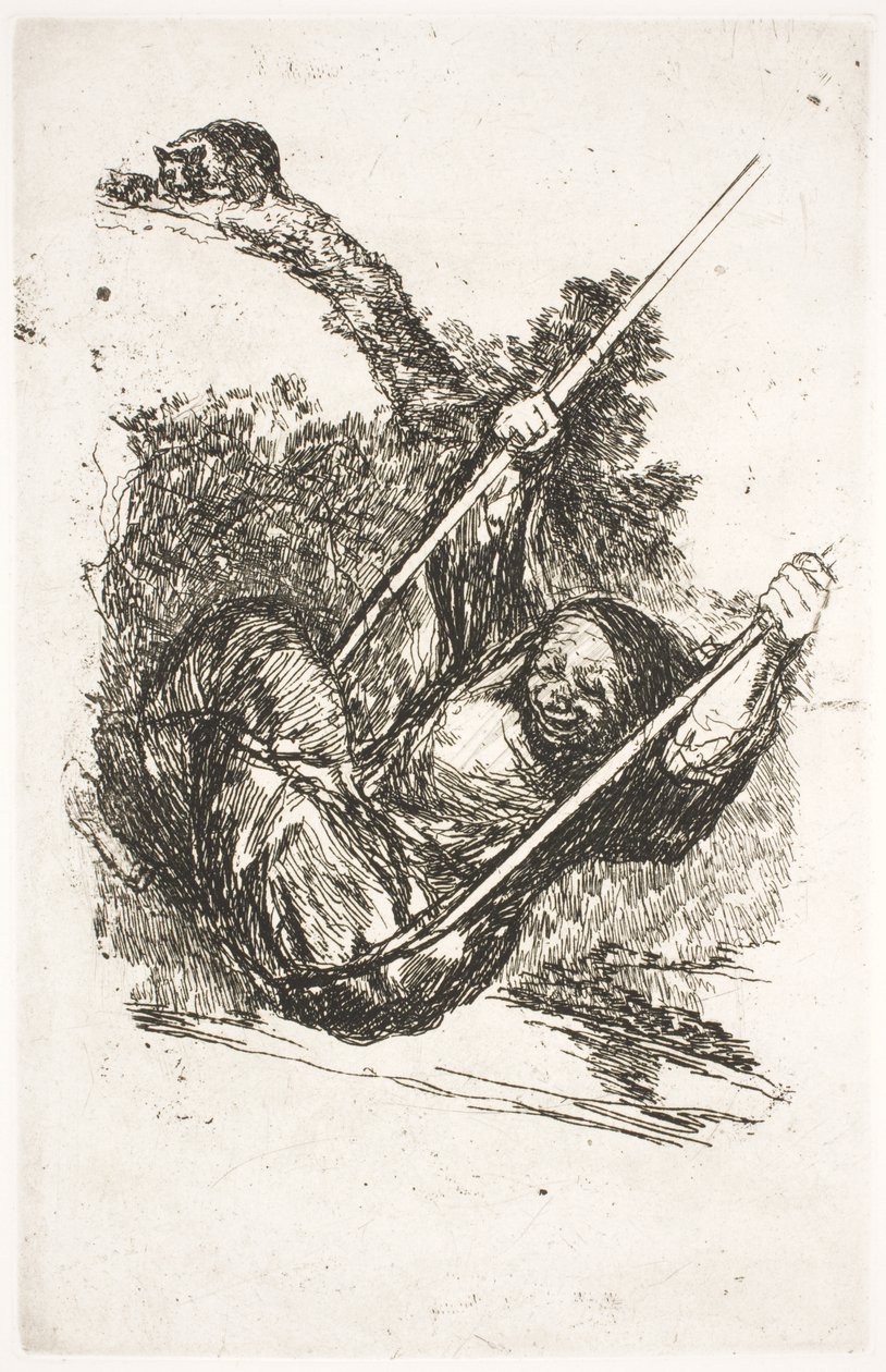 Hexe in der Schaukel von Francisco de Goya