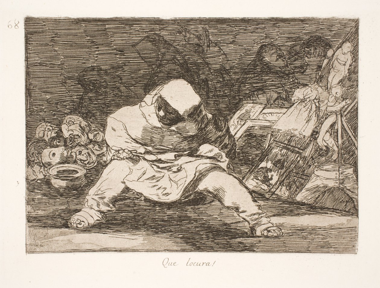 Welcher Wahnsinn! (68) von Francisco de Goya