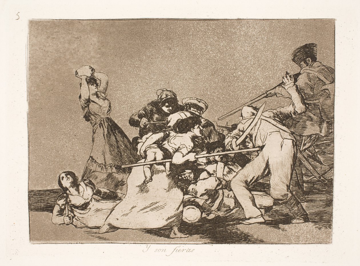 Und sie sind wie Furien (5) von Francisco de Goya