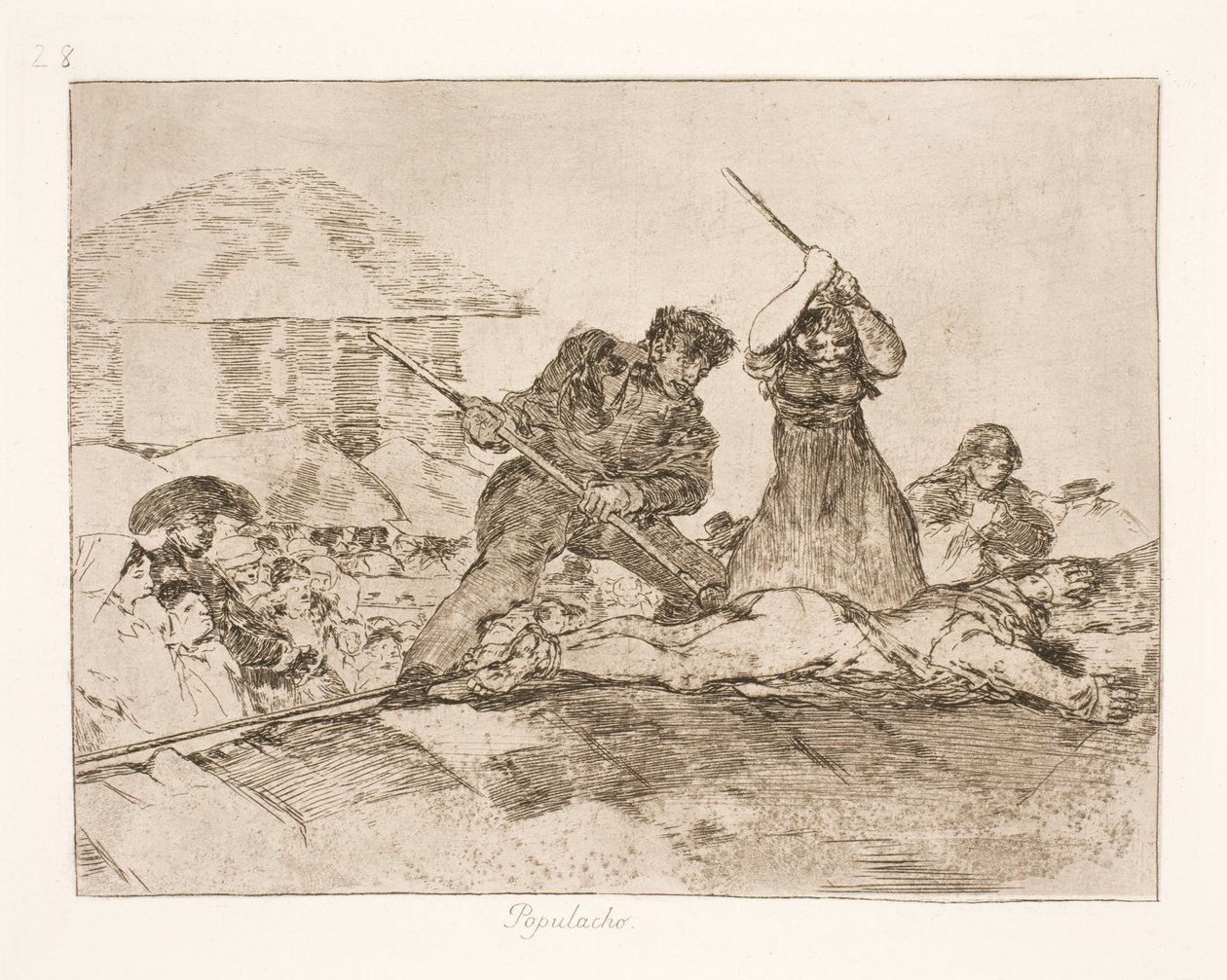 Pöbel (28) von Francisco de Goya