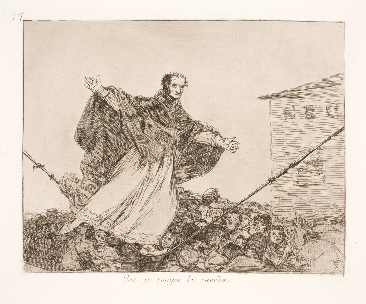 Das Seil reißt (77) von Francisco de Goya