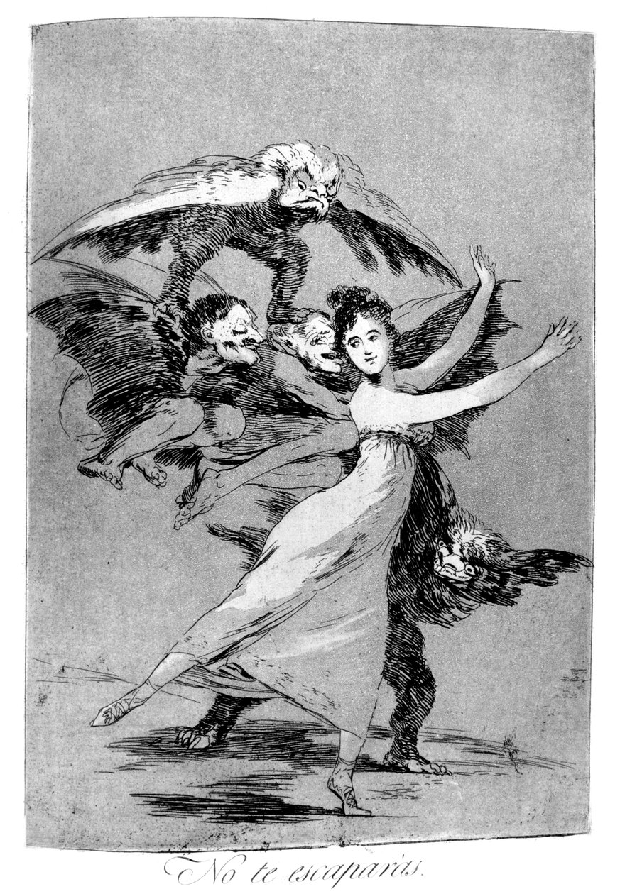 Du wirst nicht entkommen, 1799 von Francisco de Goya