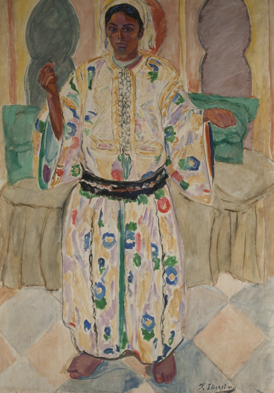 Frau wohnt von Francisco de Iturrino